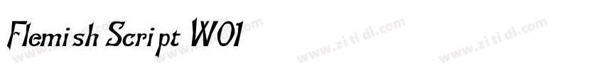Flemish Script W01字体转换
